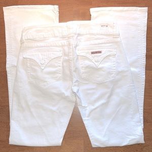 Hudson White Boot Cut Jeans. Size 29